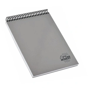 MİKRO TREND PASTEL GRİ SPİRALLİ SERT KAPAK 17X24 120YP. ÇİZGİLİ NOT DEFTERİ