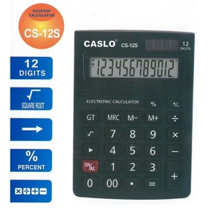 CASLO CS-12S 12 HANE KÜÇÜK BOY HESAP MAKİNESİ