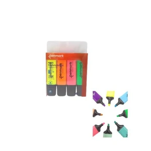 PENMARK HS-505-4N 4 RENK NEON FOSFORLU KALEM SETİ