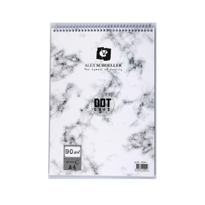 ALEX ALX-9254 A4 DOT GRID ÇİZİM DEFTERİ ÜSTTEN SPİRALLİ 90GR.60YP.