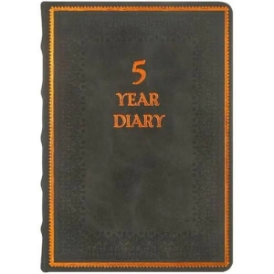 VICTORIAS JOURNALS 5527 OLD BOOK TARİHSİZ 5 YILLIK AJANDA 11.3x16.3 ÇİZGİLİ SİYAH