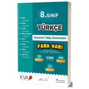 KORAY VAROL AKADEMİ 8. SINIF TÜRKÇE FARK VAR KAZANIM TAKİP DENEMELERİ
