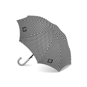 CORAL HIGH 12671 KIDS SİYAH BEYAZ DAMA DESENLİ ÇOCUK ŞEMSİYESİ