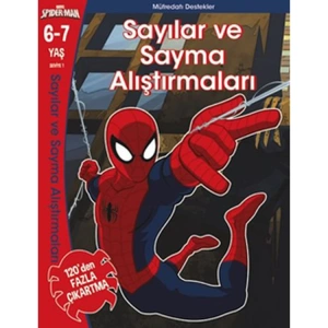 MARVEL SPIDERMAN SAYILAR VE SAYMAYA ALIŞTIRMA KİTABI 6-7 YAŞ