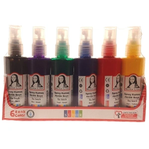 SÜDOR SPREY KUMAŞ AKRİLİK BOYA 6 RENK 70 ML