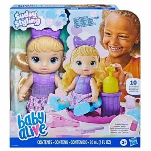 HASBRO F5112 BABY ALIVE SUDSY STYLING KÖPÜKLÜ SAÇ TASARIMI 3+