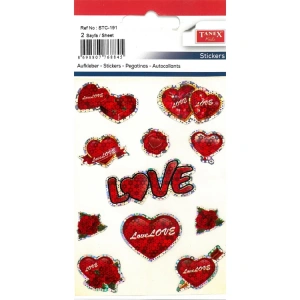 TANEX STC-191 LOVE-4 STICKER 2Lİ