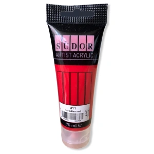 SÜDOR MA075-311 AKRİLİK BOYA 75 ML VERMİYON KIRMIZI