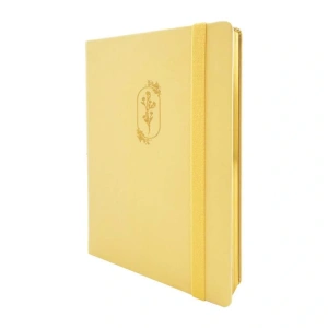 VICTORIAS JOURNALS 1655 BUJO VEGAN DERİ 14X21 160gr.96YP. ÇİZGİLİ DEFTER SARI