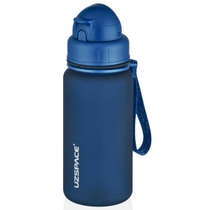 UZSPACE MATARA TRITAN SOFT TOUCH PİPETLİ 3024 400 ML PETROL BLUE