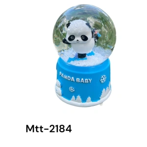 MOTTO MTT-865 PİLLİ IŞIKLI MÜZİKLİ ÜFLEMELİ KAR KÜRESİ ORTA BOY -  CUTE PANDA