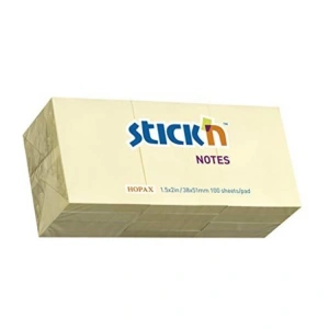 GIPTA STICKN 38X51 PASTEL SARI YAPIŞKANLI NOTLUK 100 YP.