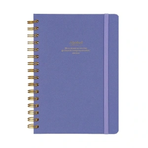 VICTORIAS JOURNALS 1605 CANVAS SERT KAPAK A5  100gr.160 SYF. NOKTALI DEFTER MOR