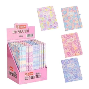 MİKRO A5-02 ÇİÇEKLİ NOT DEFTERİ ÇİZGİLİ 80YP