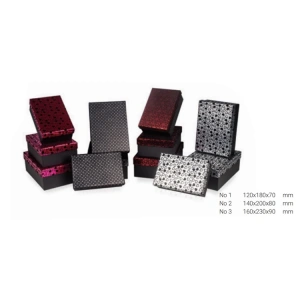 GIPTA RANDOM MIX FLOKLU DİKDÖRTGEN HEDİYE KUTUSU BX1858 C 160x230x90 mm NO:3