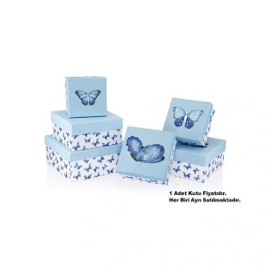 GIPTA BELLE KARE HEDİYE KUTUSU BX2797 D NO:05 210x210x105mm - TEKLİ