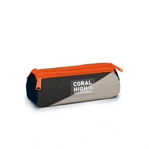 CORAL HIGH 11193 KIDS LACİVERT KOYU GRİ BEJ RENKLİ ÜÇ BÖLMELİ KALEM ÇANTASI