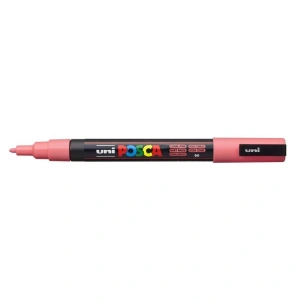 UNİ POSCA SU BAZLI POSTER MARKER 0.9-1.3 MERCAN PEMBE PC-3M