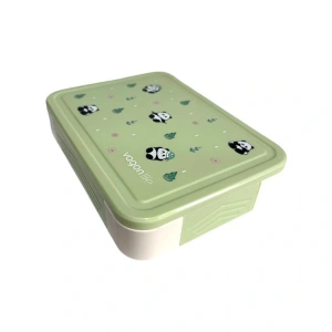 VAGONLİFE VGN1265 5  BÖLMELİ BESLENME YEMEK KABI- LUNCH BOX 1330 ML PANDA YEŞİL