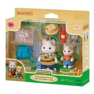 ADORE ESF5763 SYLVANIAN FAMILIES LATTE KEDİ VE ABİ HEYECANLI KEŞİF OYUN SETİ