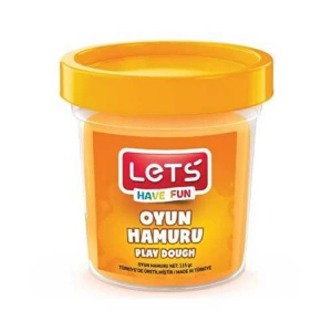 LETS TEK RENK OYUN HAMURU NEON TURUNCU