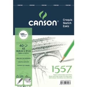 CANSON A5 1557 RESİM VE ÇİZİM BLOK 120 GR 40YP 120A540US