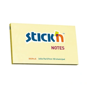 GIPTA STICKN 76X127 PASTEL SARI YAPIŞKANLI NOTLUK 100 YP.