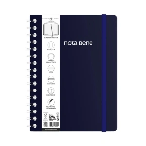 VICTORIAS JOURNALS NOTE BENE 9256 PREMIUM NOTEBOOK SPİRALLİ SERT KAPAK A4 100gr.160 SYF. ÇİZGİLİ DEFTER LACİVERT