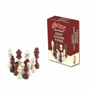 STAR SATRANÇ PİYONU AHŞAP NO:5