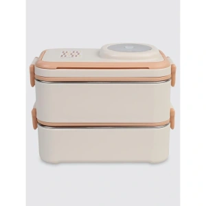 UZSPACE VGN-8023-8052 PASLANMAZ ÇELİK YEMEK KABI - LUNCH BOX  1200 ML PEACH WHITE