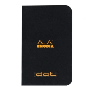 RHODIA DOT 75x120mm NOKTALI DEFTER SİYAH KAPAK 24 YP.