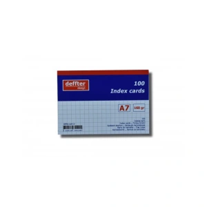 DEFFTER INDEX KARTI A7 BEYAZ KARELİ