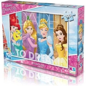 KS GAMES PR714 PRINCESS 48x34cm KUTULU YAPBOZ/PUZZLE 100 PARÇA
