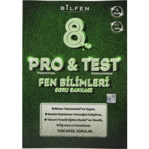 BİLFEN BİLTEST 8. SINIF FEN BİLİMLERİ PRO&TEST SORU BANKASI