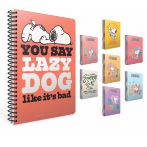 GIPTA SNOOPY A4 SPİRALLİ KARTON KAPAK  80 YP ÇİZGİLİ DEFTER