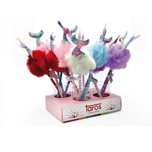 TAROS 4138 UNICK COLOR DENİZ KIZI PONPONLU TÜKENMEZ KALEM