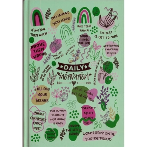 DEFFTER POSITIVE / DAILY MOTIVATION SERT KAPAK A5 ÇİZGİLİ DEFTER 96 YP