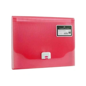 FABER CASTELL KÖRÜKLÜ DOSYA NEON KIRMIZI