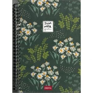PAPİRÜS SUMMER SERT KAPAK SPİRALLİ 16X23 120YP. ÇİZGİLİ DEFTER
