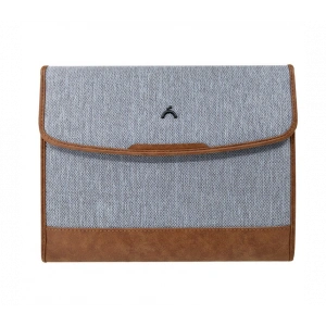 ÖNDER 803-04 EXCLUSIVE MOSKOVA MIKNATIS KAPAKLI EVRAK ÇANTASI AÇIK GRİ