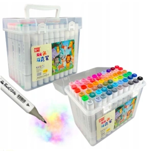 TEKNOPOİNT TWIN MARKER KUTULU 60 RENK KALEM