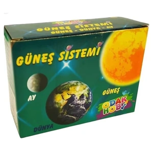 ODAK HOBİ GÜNEŞ SİSTEMİ SETİ  DÜNYA - GÜNEŞ - AY