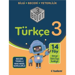 TUDEM 3. SINIF TÜRKÇE 3 BOYUT YENİ NESİL SORULARLA