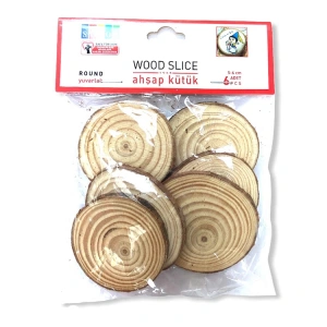 SÜDOR BS133 AHŞAP KÜTÜK 5-6 CM YUVARLAK 6 LI