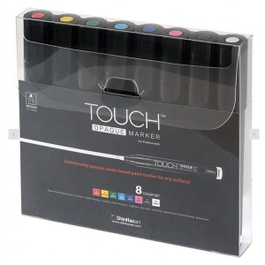 TOUCH OPAQUE SU BAZLI MARKER KALEM 1.5-2.3mm - MEDIUM PACK 8 RENK -SH8615003-2004