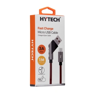 HYTECH HY-X215 3A MİCRO USB 1M KIRMIZI DATA + SARJ KABLOSU