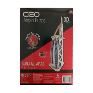 CEO 3 BOYUTLU BASKILI AHŞAP PUZZLE BURJ AL-ARAB CEO-AP0017