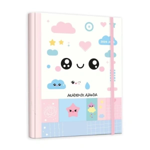 VICTORIAS JOURNALS 1264 GİZLİ SPİRALLİ 17x23  LASTİKLİ SERT KAPAK 2024-2025  AKADEMİK AJANDA