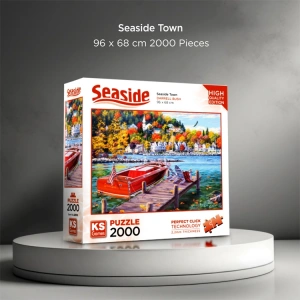 KS GAMES 22519 FISH CREEK (SEASIDE TOWN) 96x68cm YAPBOZ/PUZZLE 2000 PARÇA