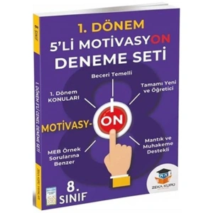 ZEKA KÜPÜ 8.SINIF 1. DÖNEM 5Lİ MOTİVAYON DENEME SETİ